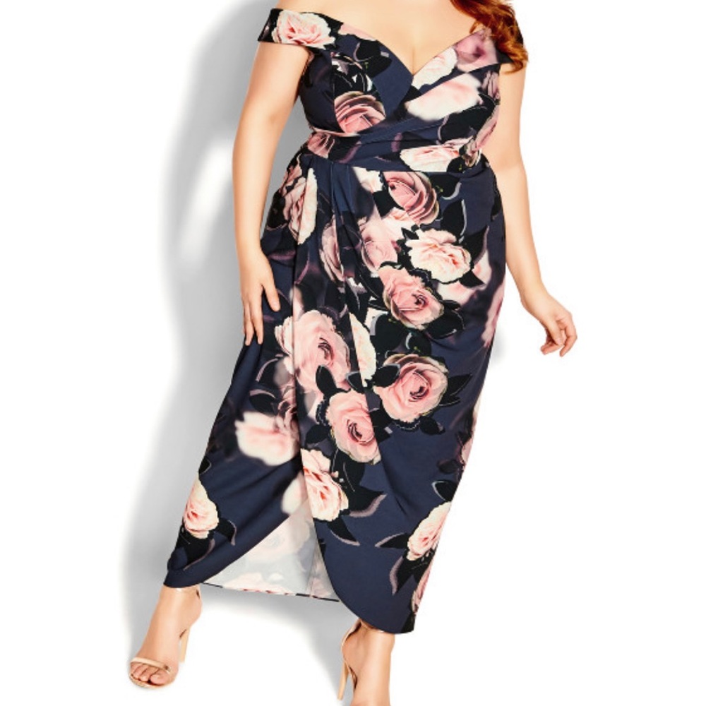 City chic sweet love dress- black